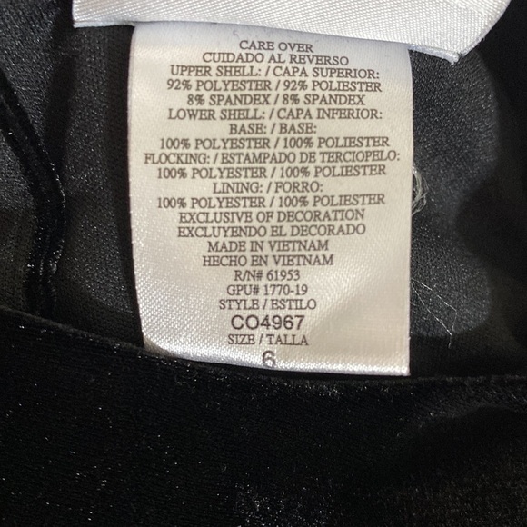 Girl Dress Black/Burgundy - Picture 7 of 12